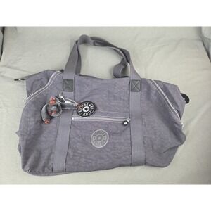 Kipling Art 22" Medium Tote Bag Nylon Travel Duffle Handbag Adjustable Sides NWT